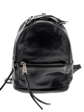 Hobo Black Leather convertible Mini Backpack crossbody bag